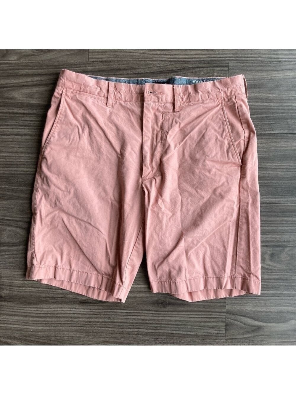 J Crew Men Stretch Chino Shorts Light Pink Salmon 9 inch